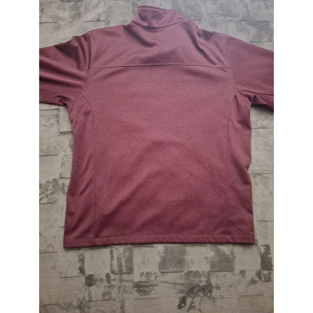 The North Face Mens Cugo Outdoors Jacket 1/2 Zip Pullover Maroon Size XL